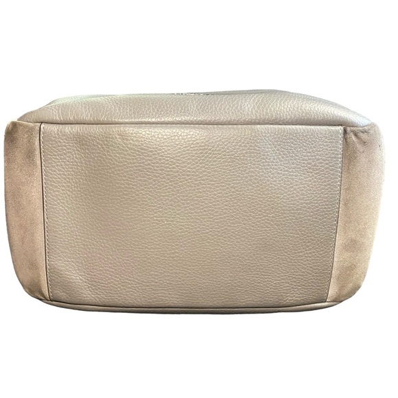 COACH c1522 Pennie Gray Pebbled Leather Shoulder bag  Large Handbag - Picture 11 of 14